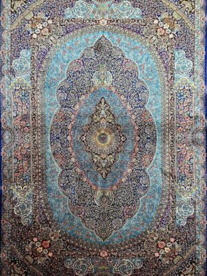 فرش ربات طرح لچک ترنجی مدل 13366