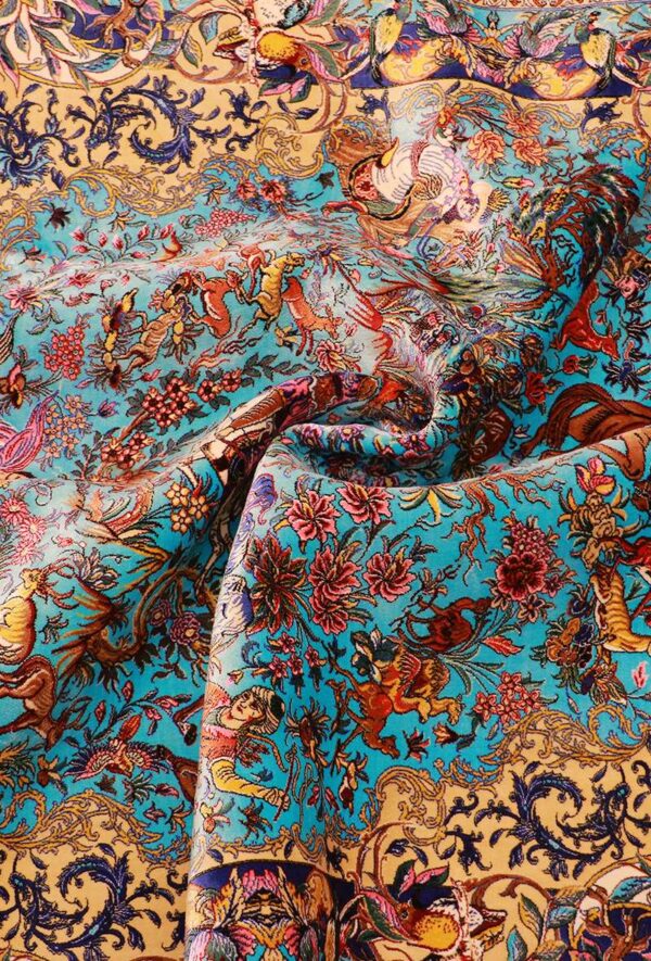 فرش ربات طرح شکارگاه مدل 16598 - Image 3