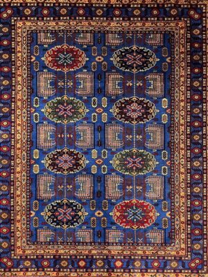 فرش خان محمدی طرح هندسی مدل 19101