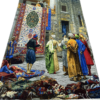 تابلو فرش تبریز طرح بازار فرش فروشان قاهره - Image 3