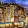 تابلو فرش تبریز طرح ونیز سایز 80*120 - Image 2