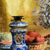 تابلو فرش تبریز طرح هفت سین 50 رج - Image 2
