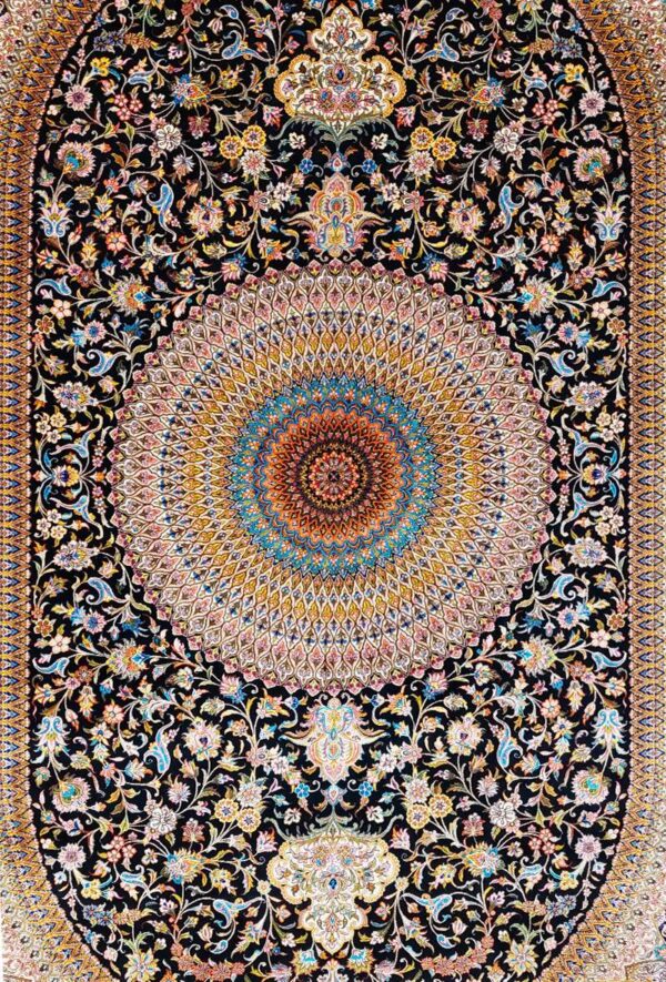 فرش ربات طرح اسلیمی شاه عباسی مدل 25742 - Image 3