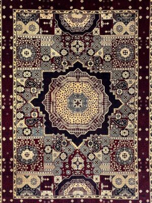 فرش خان محمدی طرح هندسی مدل 26241