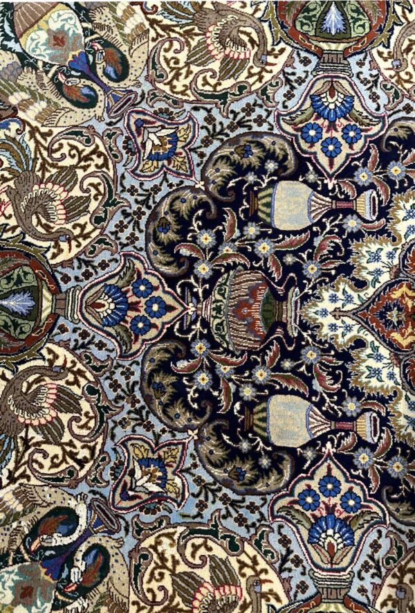 فرش کاشمر طرح کاسه کوزه مدل 45774 - Image 3