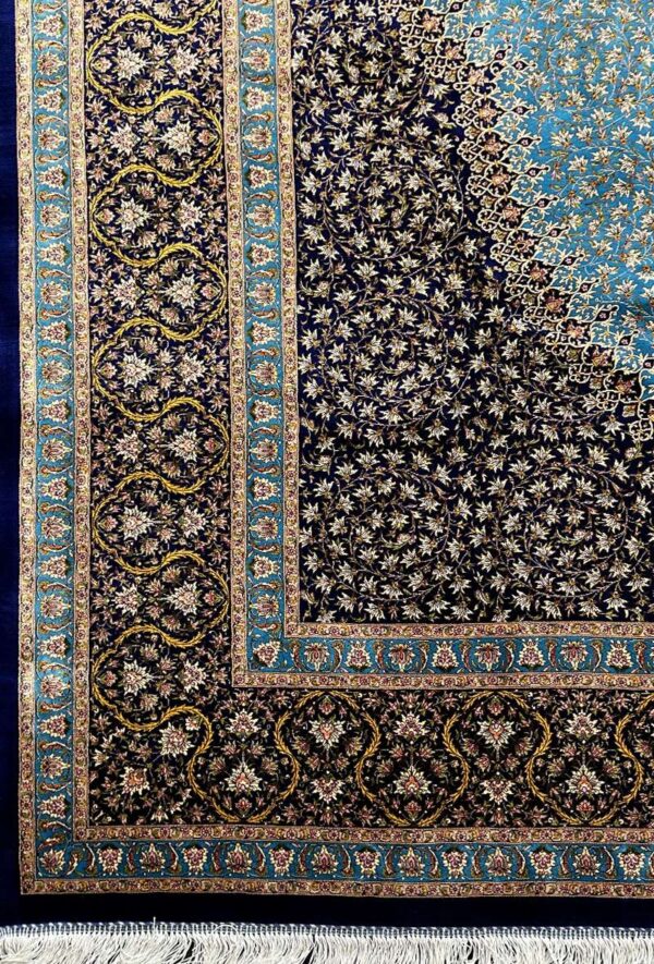فرش ربات طرح لچک ترنجی مدل 53018 - Image 3