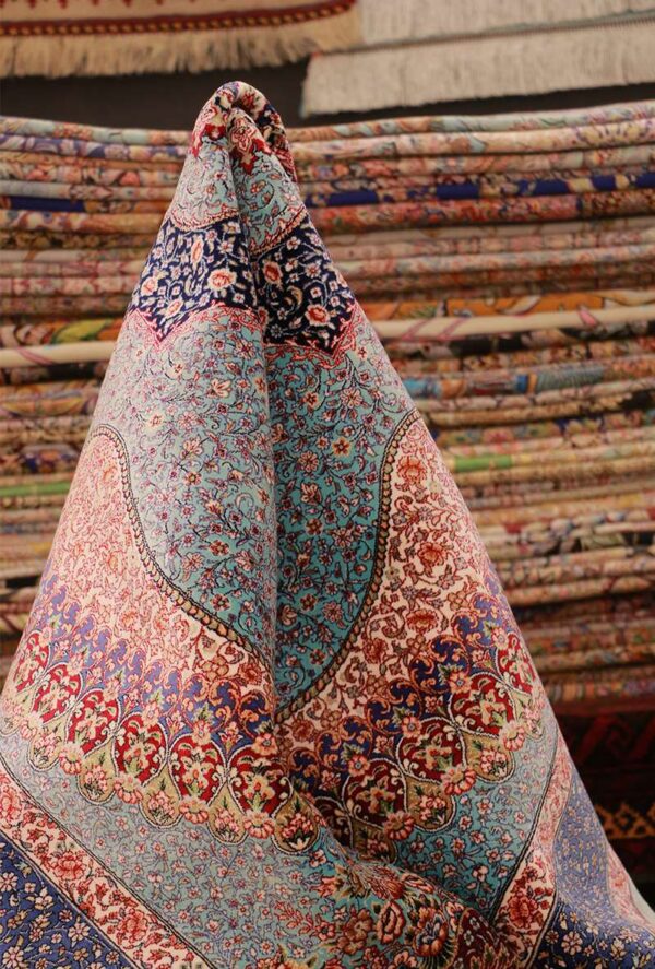 فرش ربات طرح گلفرنگ مدل 60957 - Image 4