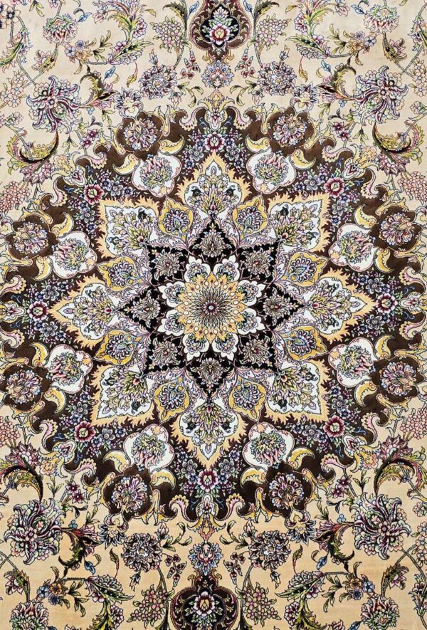فرش ربات طرح لچک ترنجی مدل 61585 - Image 3