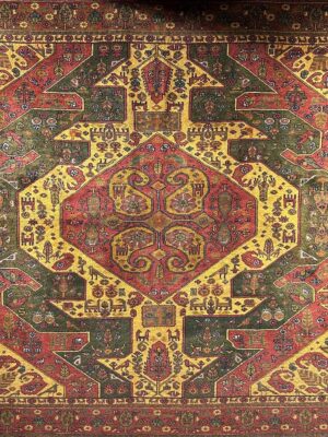 فرش قشقایی طرح هندسی مدل 66005
