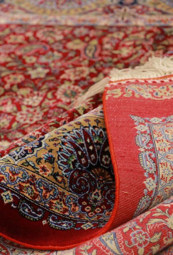 فرش ربات طرح گل فرنگ مدل 66747 - Image 4