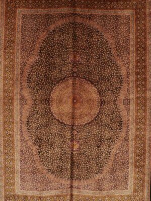 فرش ربات طرح لچک ترنجی مدل 68495