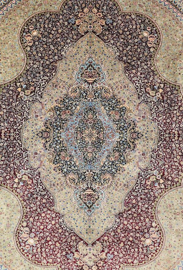 فرش ربات طرح اسلیمی شاه عباسی مدل 77582 - Image 3