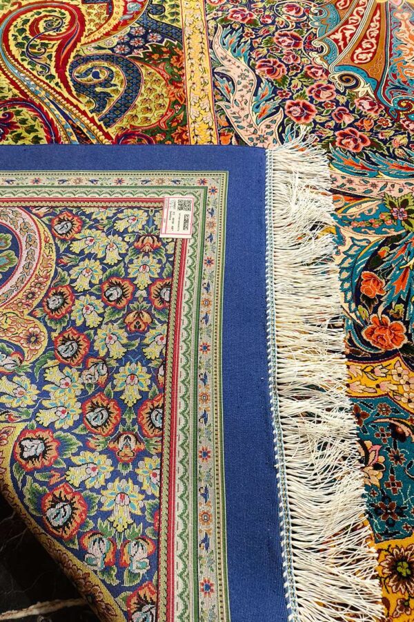فرش تمام ابریشم ربات بافت مدل ارمی - Image 3