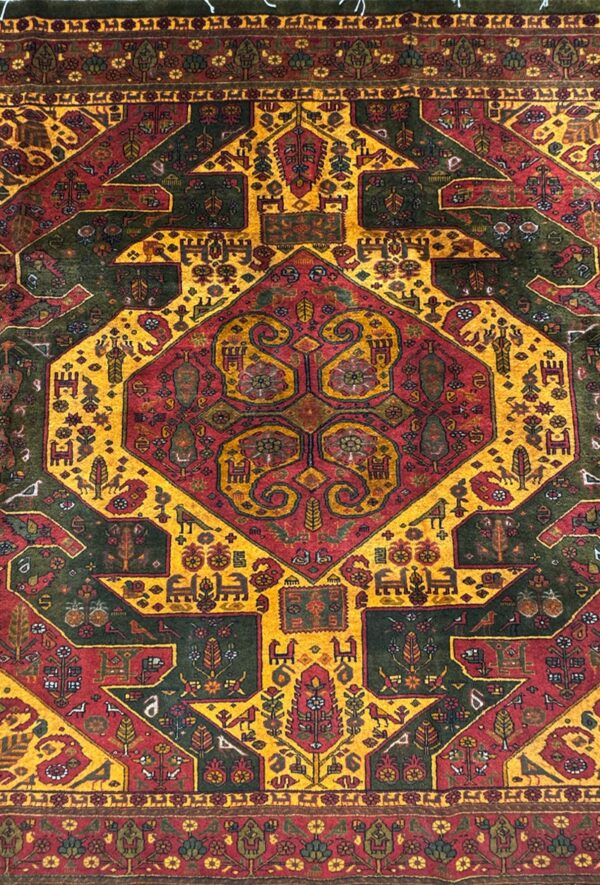 فرش دست بافت هندسی کد 2000032 - Image 4