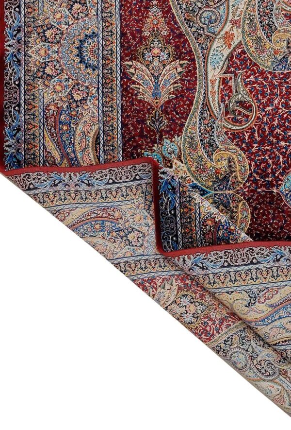 فرش ربات بافت لچک ترنجي نامتقارن کد 2000653 - Image 2