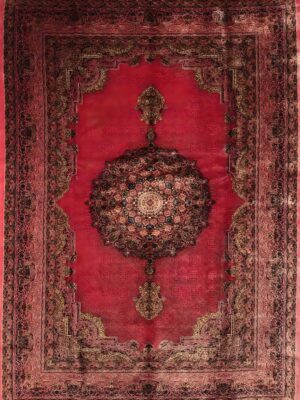 قالیچه ربات بافت تمام ابریشم نقشه لچک ترنجی  2000103