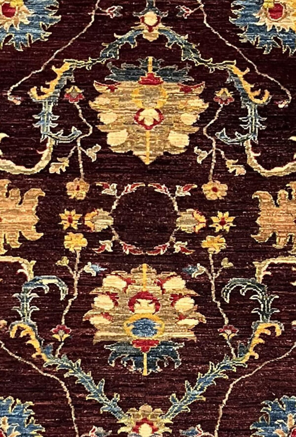 فرش دست بافت سلطان اباد کرک براق نقشه افشان امریکایی کد 2000156 - Image 2