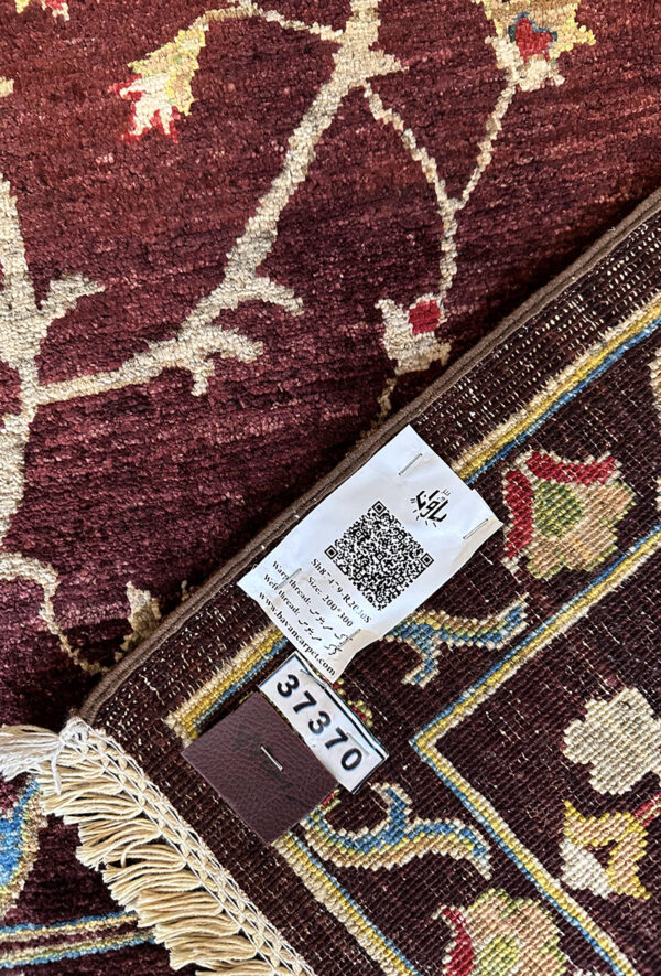 فرش دست بافت سلطان اباد کرک براق نقشه افشان امریکایی کد 2000156 - Image 4