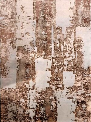 فرش ربات بافت مدرن نقشه کوهستان پشم و ابریشم کد 2003075