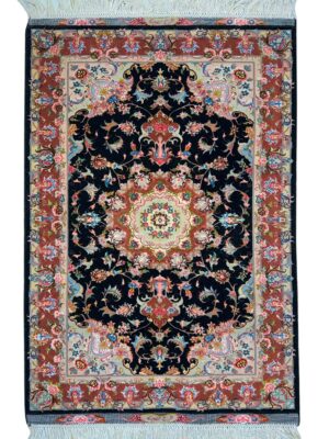 فرش دست بافت تبریز  اولیا 50 رج -چله نخ کد 2001804