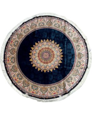 فرش ربات بافت دایره رایمون 70 رج ابریشم و بنبوسیلک کد 2003502