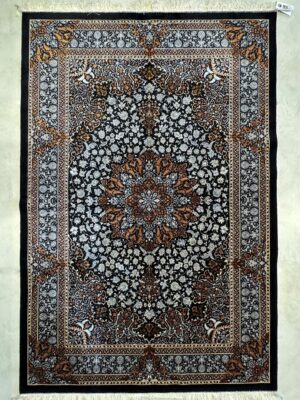 فرش تمام ابریشم ربات بافت نقشه کاضمی 70 رج کد 2003519