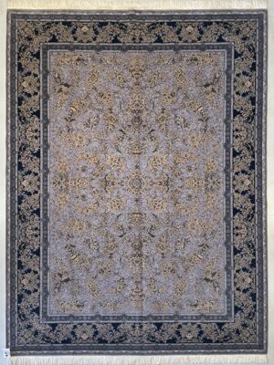 ربات بافت مستطیل افشان جدید 70 رج کرک و بمبوسیلک تمام ابریشم 2نخ کد 2003525