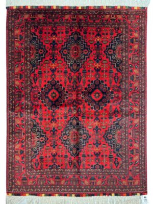 فرش دست بافت مستطیل خان محمدی  40 رج کرک کد 2003593