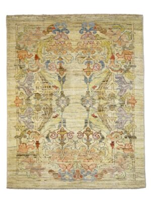 فرش دست بافت مستطیل سلطان آباد 20 رج پشم طبیعی کد 2003596