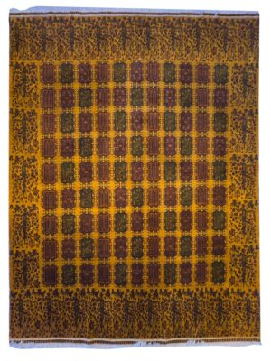 فرش دست بافت مستطیل خشتی 40 رج پشم کد 2003610