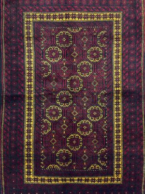 فرش دست بافت مستطیل بلوچی 30 کرک مرینوس کد 2000797