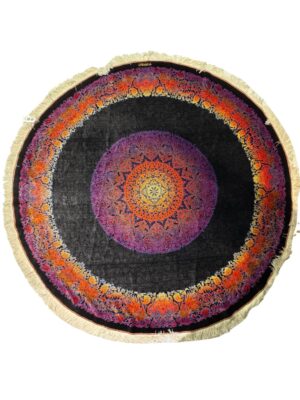 دست بافت دایره رایمون 80 رج تمام ابریشم کد 2003163