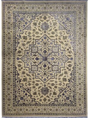 فرش ربات بافت مستطیل هریس 40 رج پشم و ابریشم کد 2003773