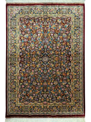 ربات بافت مستطیل هزارگل افشان 70 رج ابریشم و بنبوسیلک کد 2003814