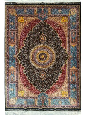 ربات بافت مستطیل جمشیدی جدید 70 رج ابریشم و بنبوسیلک کد 2003828