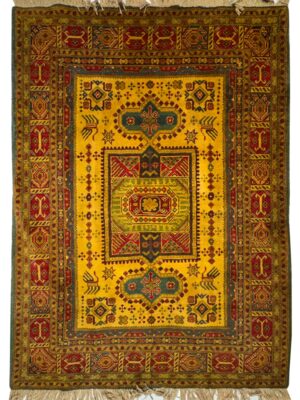 فرش دست بافت مستطیل ترنج طولی 30 پشم دست ریس کد 2000784