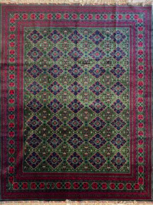 فرش دست بافت  بافت مستطیل اژدر 40 رج کرک مرینوس کد 2003830