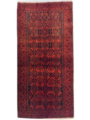 فرش دست بافت مستطیل بلوچی 40 رج پشم کد 2004084