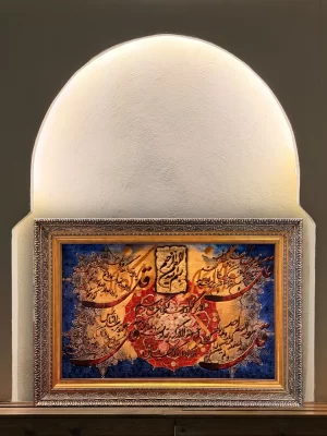 تابلو فرش تبریز مستطیل وان یکاد 50 رج کرک و ابریشم2003249