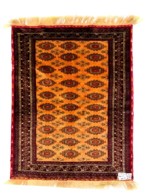 فرش دست بافت تمام ابریشم تمام ابریشم خراسان 2.5 متری انسی 80 رج الوان 75*109 مستطیل 5 کیلو