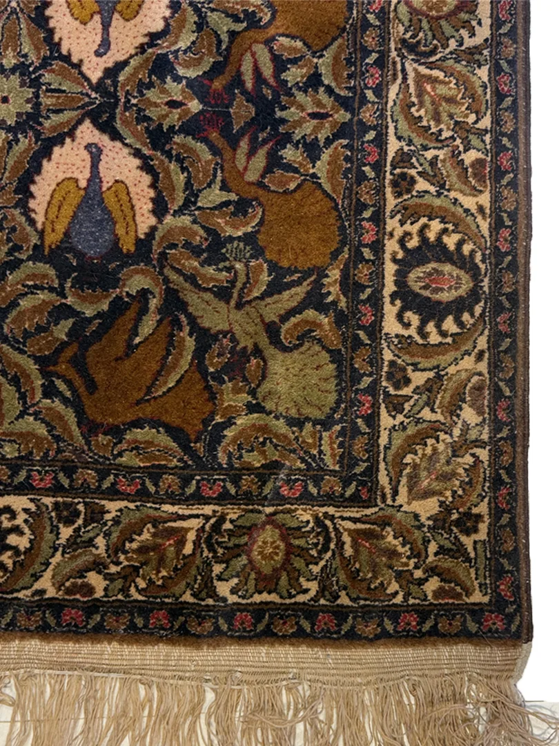 فرش دست بافت 2.5 متری بلوچ 190*100 مستطیل انسی 20 رج پشم قرمز / لاکی 5 کیلو سنتی - Image 2