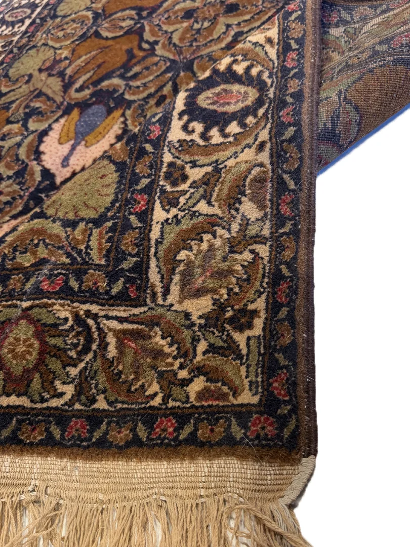 فرش دست بافت 2.5 متری بلوچ 190*100 مستطیل انسی 20 رج پشم قرمز / لاکی 5 کیلو سنتی - Image 3