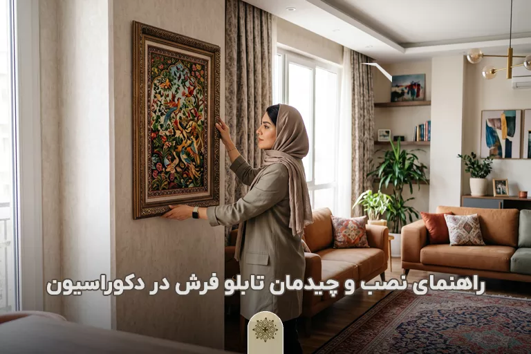 راهنمای نصب و چیدمان تابلو فرش در دکوراسیون خانه